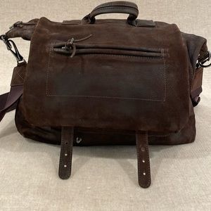 Jerome Dreyfuss Thomas messenger bag in dark brown lambskin. Minimal wear.
